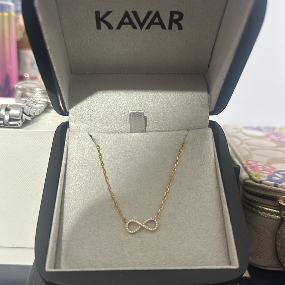 Diamond eternity necklace